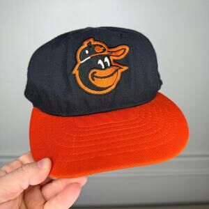 Vintage MLB Baltimore Orioles Baseball Fitted Hat 7 1/4
